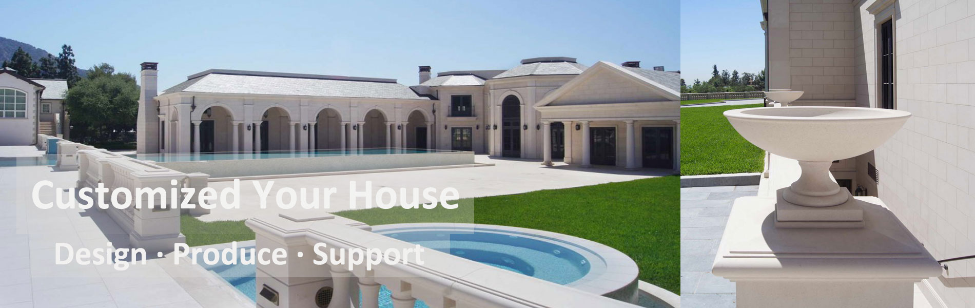 Bewell Stone Co.,Ltd customized stone house buiding project